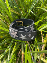 Load image into Gallery viewer, TKC Shades of Grey Stars Belt - Wide Width - Brass Buckle