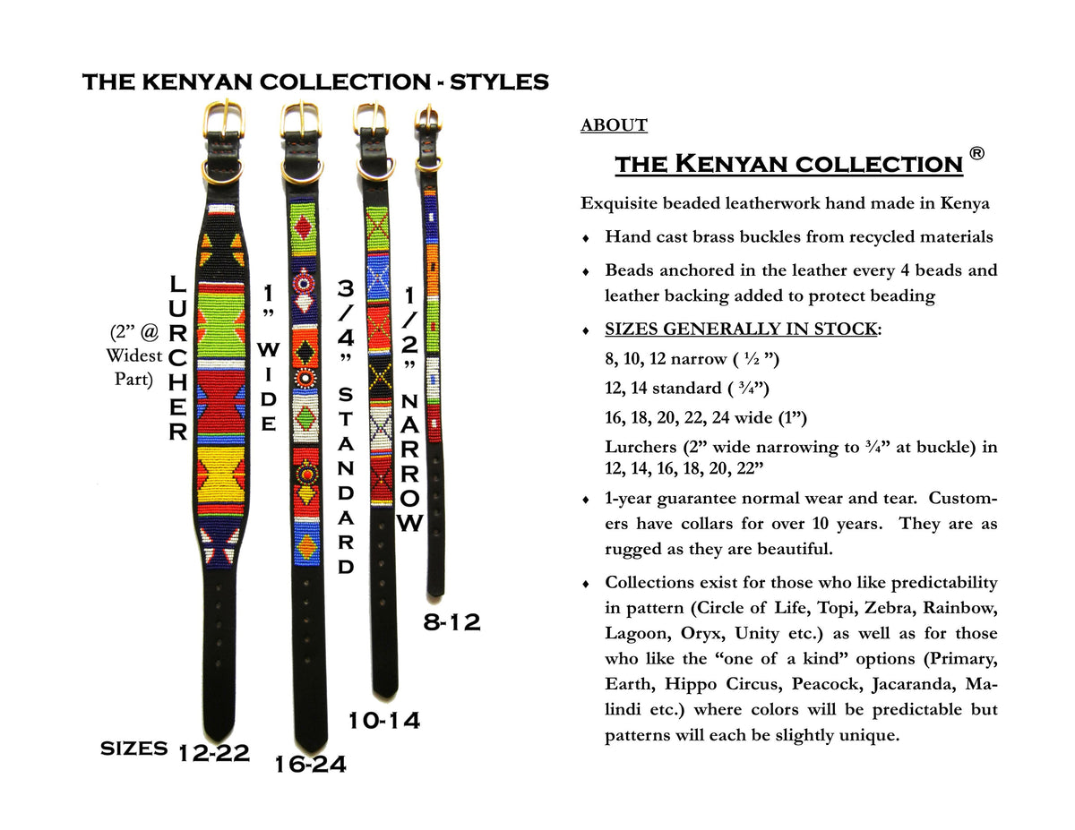 TKC Indigo Stars Beaded Dog Collar – The Kenyan Collection