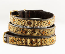 Load image into Gallery viewer, TKC Cheetah Beaded Dog Collar