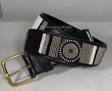 Load image into Gallery viewer, TKC Shades of Grey Belt Wide Width - Silver Buckle