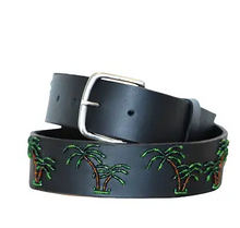 Load image into Gallery viewer, TKC Palm Trees Belt in Wide Width - Silver Buckle