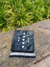 Load image into Gallery viewer, TKC Beaded Fringe Black Leather Pouch - Exceptional Equestrian 
