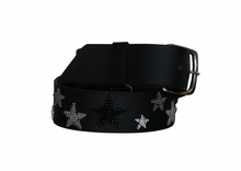 Load image into Gallery viewer, TKC Shades of Grey Stars Belt - Wide Width - Silver Buckle