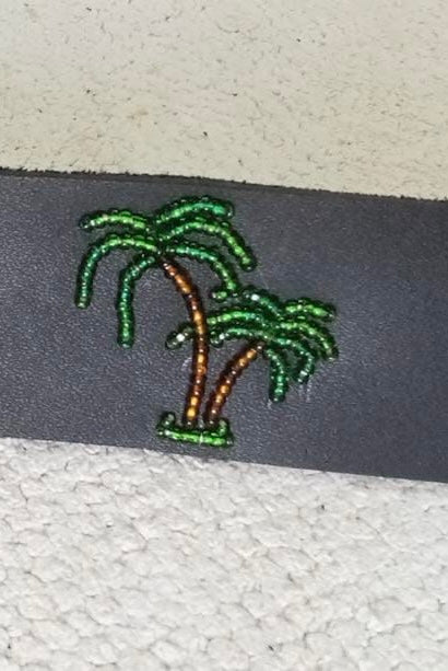 TKC Palm Trees Belt in Wide Width - Silver Buckle – The Kenyan