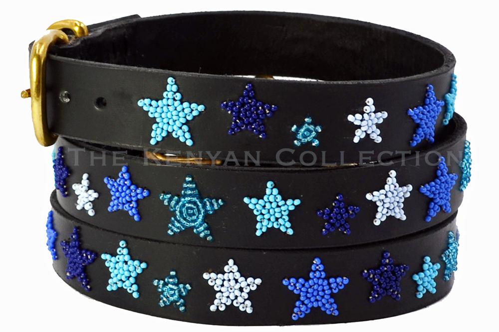 TKC Indigo Stars Belt - Wide Width - Silver Buckle – The Kenyan