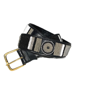 TKC Shades of Grey Belt Wide Width - Silver Buckle